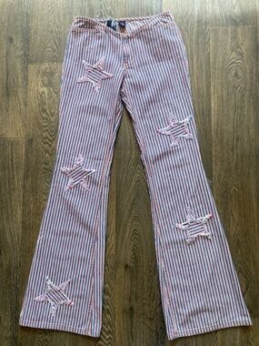 Vintage LIX made in USA low rise flare pants